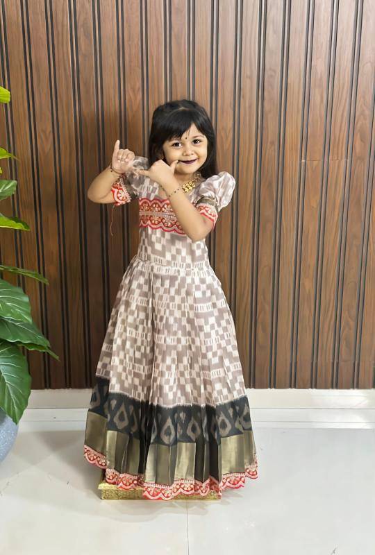 NEW LAUNCING KIDS GOWN silk Mumbai children clothing stores